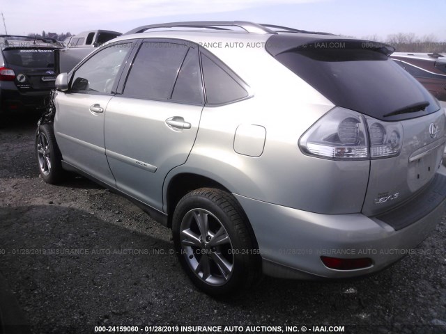 JTJHW31U972039010 - 2007 LEXUS RX 400H Light Blue photo 3