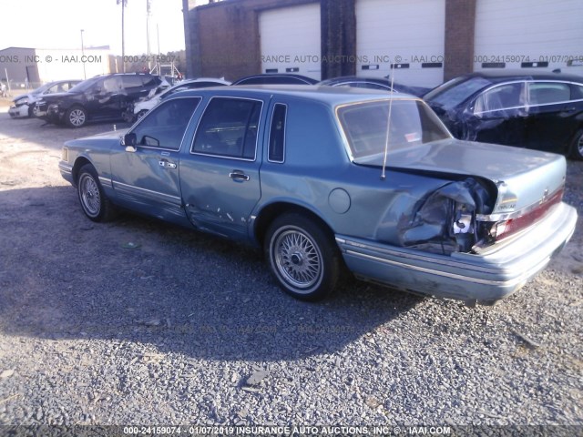 1LNLM81W4PY633868 - 1993 LINCOLN TOWN CAR EXECUTIVE Light Blue photo 3