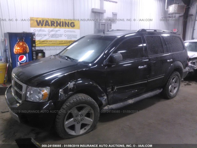 1D8HB58278F120212 - 2008 DODGE DURANGO LIMITED BLACK photo 2