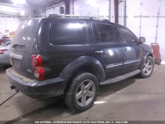 1D8HB58278F120212 - 2008 DODGE DURANGO LIMITED BLACK photo 4