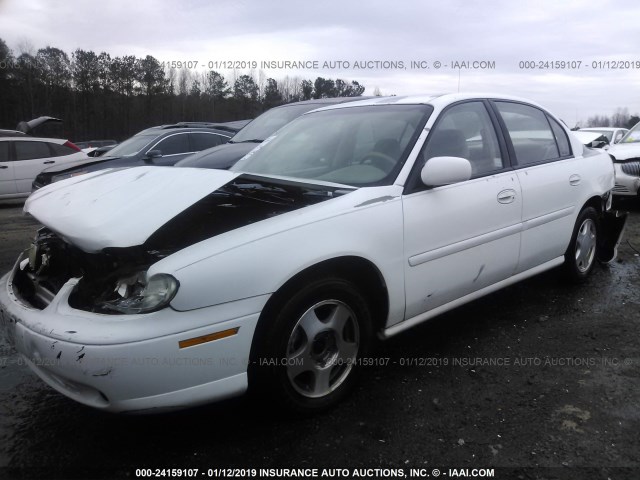 1G1NE52J1Y6212658 - 2000 CHEVROLET MALIBU LS WHITE photo 2