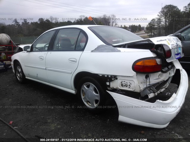 1G1NE52J1Y6212658 - 2000 CHEVROLET MALIBU LS WHITE photo 3