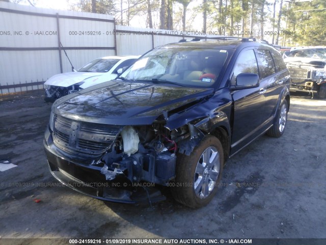 3D4GG67V29T507466 - 2009 DODGE JOURNEY R/T BLACK photo 2