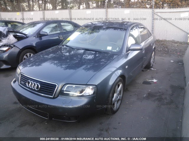 WAULD64B34N029384 - 2004 AUDI A6 2.7T QUATTRO GRAY photo 2