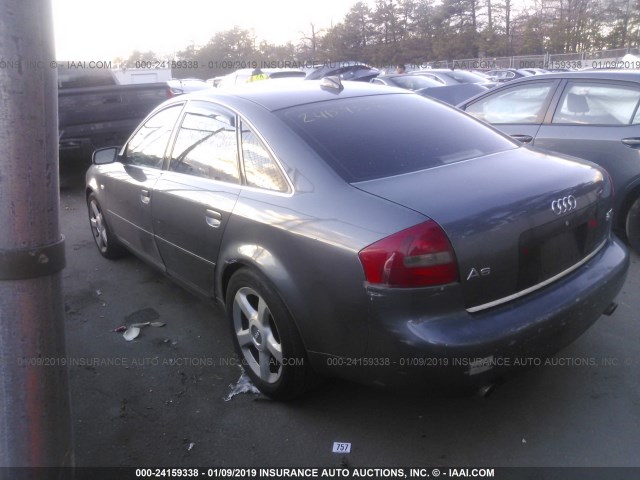 WAULD64B34N029384 - 2004 AUDI A6 2.7T QUATTRO GRAY photo 3