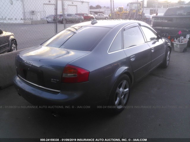 WAULD64B34N029384 - 2004 AUDI A6 2.7T QUATTRO GRAY photo 4