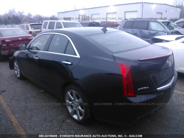 1G6AH5RX2D0126167 - 2013 CADILLAC ATS LUXURY BLACK photo 3