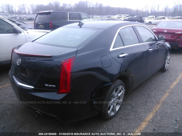 1G6AH5RX2D0126167 - 2013 CADILLAC ATS LUXURY BLACK photo 4