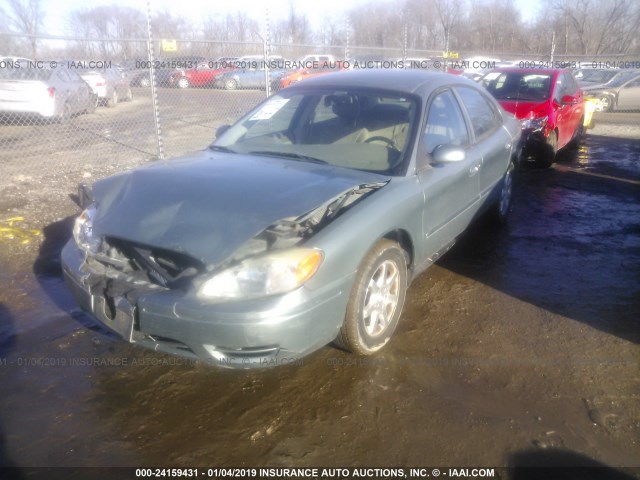 1FAFP56U46A254882 - 2006 FORD TAURUS SEL Light Blue photo 2