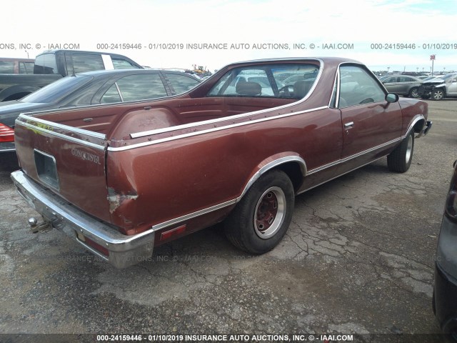 1W80J9R486276 - 1979 CHEVROLET EL CAMINO MAROON photo 4