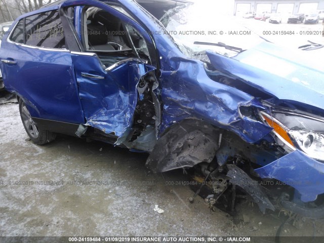 KL4CJCSB4EB551175 - 2014 BUICK ENCORE BLUE photo 6