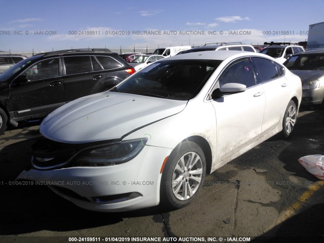 1C3CCCAB8FN602585 - 2015 CHRYSLER 200 LIMITED WHITE photo 2