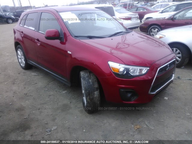 4A4AP3AUXFE020134 - 2015 MITSUBISHI OUTLANDER SPORT ES RED photo 1