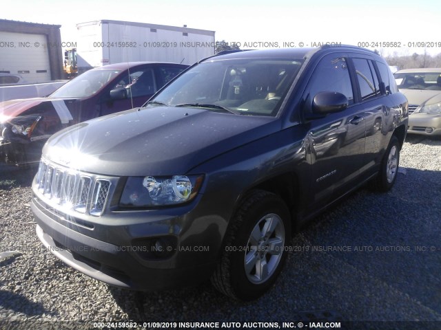 1C4NJCEA6FD273824 - 2015 JEEP COMPASS LATITUDE GRAY photo 2