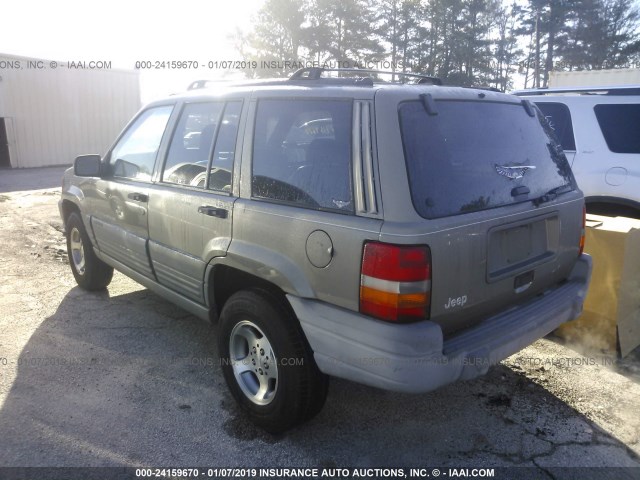 1J4FX58S6VC721626 - 1997 JEEP GRAND CHEROKEE LAREDO/TSI GRAY photo 3