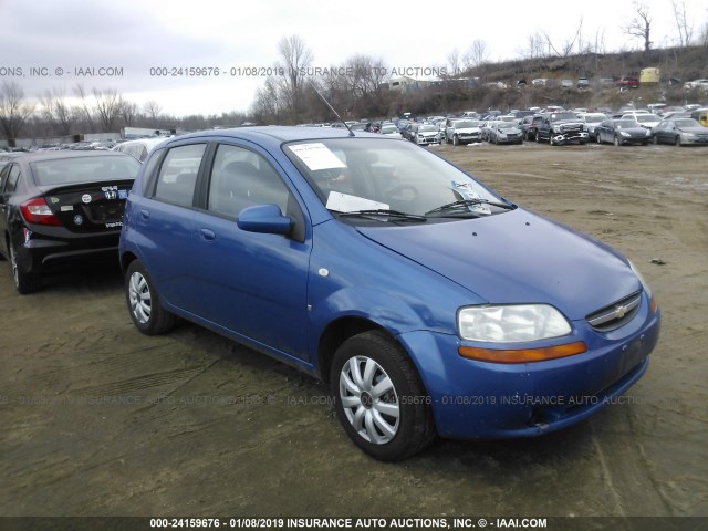 KL1TD66688B089503 - 2008 CHEVROLET AVEO LS BLUE photo 1