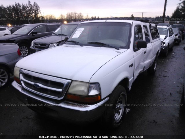 1FTYR14C9XPA50562 - 1999 FORD RANGER SUPER CAB WHITE photo 2