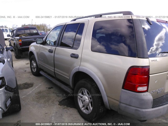 1FMZU62E82ZB74433 - 2002 FORD EXPLORER XLS TAN photo 3