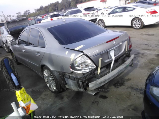 WDBUF56X47B015132 - 2007 MERCEDES-BENZ E 350 GRAY photo 3