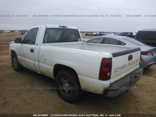 3GCEC14X46G273019 - 2006 CHEVROLET SILVERADO C1500 WHITE photo 3