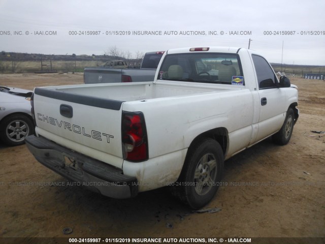 3GCEC14X46G273019 - 2006 CHEVROLET SILVERADO C1500 WHITE photo 4