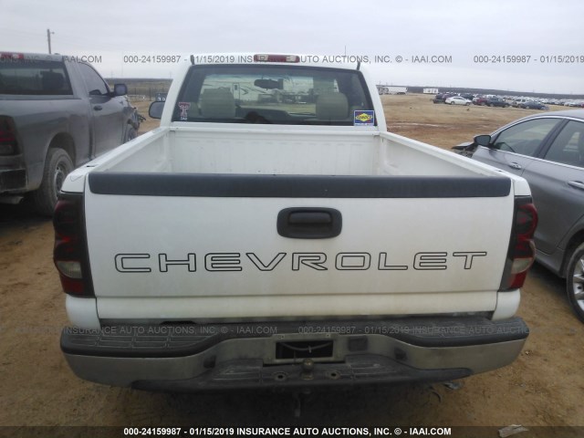 3GCEC14X46G273019 - 2006 CHEVROLET SILVERADO C1500 WHITE photo 8