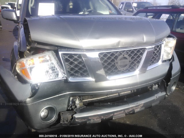 5N1AR18W07C613071 - 2007 NISSAN PATHFINDER LE/SE/XE GRAY photo 6