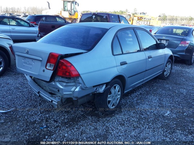 1HGES16304L009228 - 2004 HONDA CIVIC DX VP Gümüş foto 4