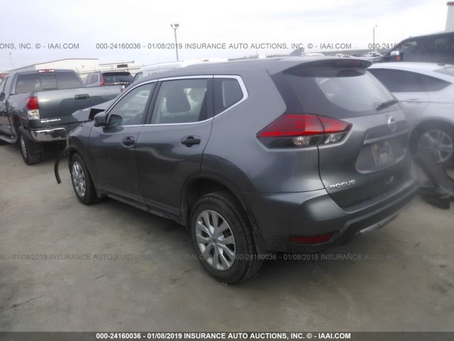 KNMAT2MT7HP580698 - 2017 NISSAN ROGUE S/SV GRAY photo 3