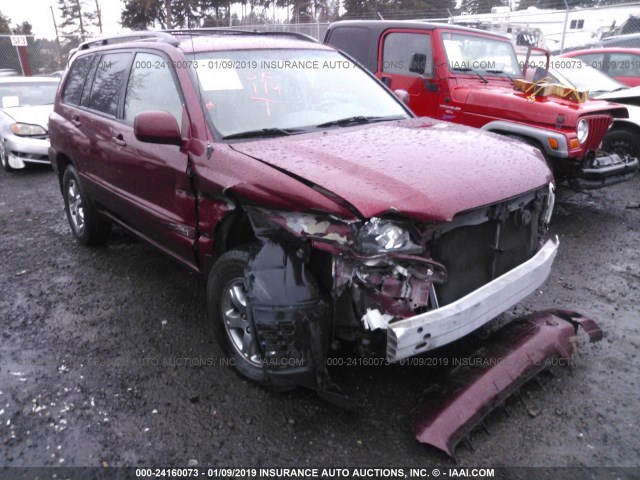 JTEDP21A450090305 - 2005 TOYOTA HIGHLANDER LIMITED RED photo 1