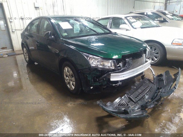 1G1PA5SH5E7117348 - 2014 CHEVROLET CRUZE LS GREEN photo 1