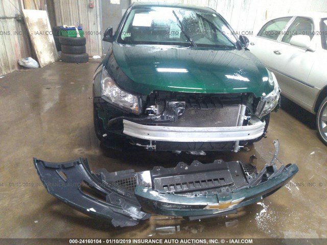 1G1PA5SH5E7117348 - 2014 CHEVROLET CRUZE LS GREEN photo 6