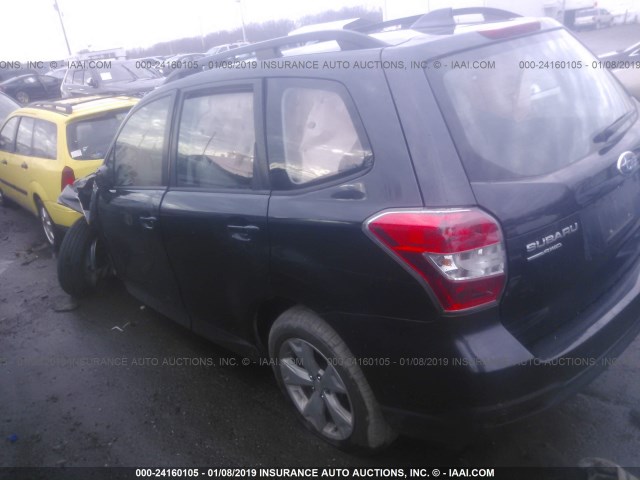 JF2SJABC2GH448675 - 2016 SUBARU FORESTER 2.5I GRAY photo 3