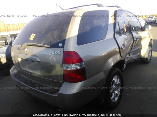 2HNYD18841H521642 - 2001 ACURA MDX TOURING GOLD photo 4