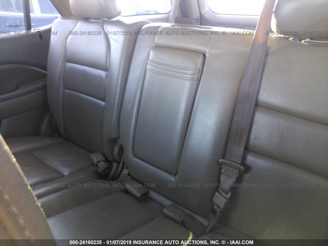 2HNYD18841H521642 - 2001 ACURA MDX TOURING GOLD photo 8