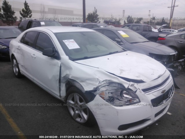 1G1ZB5E14BF338204 - 2011 CHEVROLET MALIBU LS WHITE photo 1