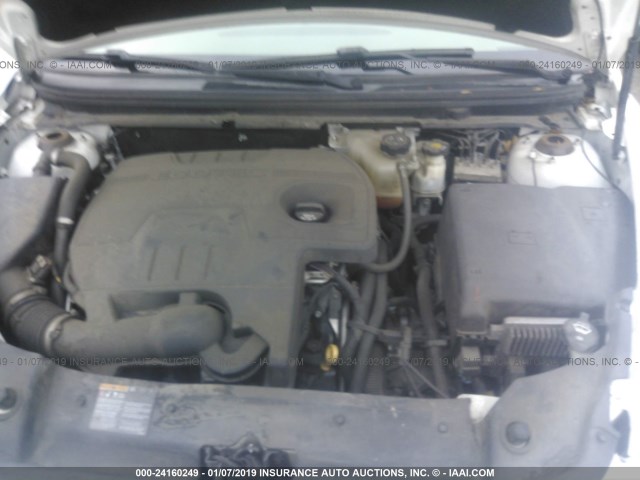 1G1ZB5E14BF338204 - 2011 CHEVROLET MALIBU LS WHITE photo 10
