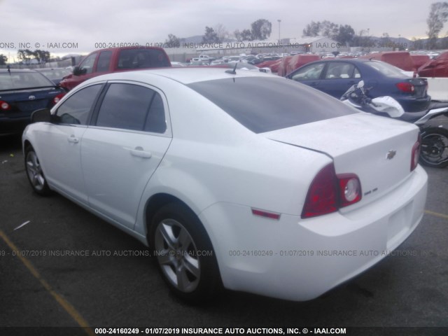 1G1ZB5E14BF338204 - 2011 CHEVROLET MALIBU LS WHITE photo 3