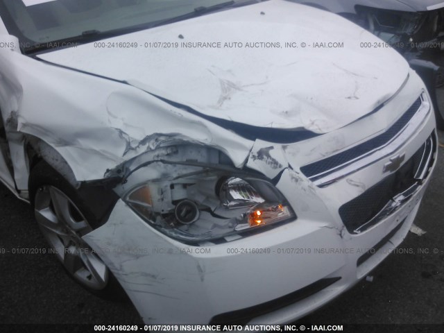 1G1ZB5E14BF338204 - 2011 CHEVROLET MALIBU LS WHITE photo 6