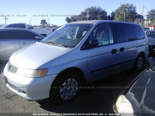 2HKRL18501H516268 - 2001 HONDA ODYSSEY LX SILVER photo 2