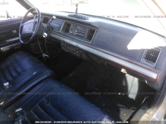 2FACP74F3MX155087 - 1991 FORD CROWN VICTORIA LX BLUE photo 5