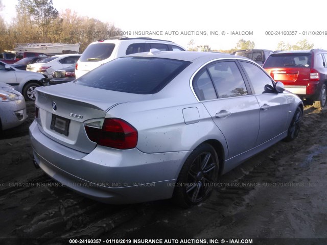 WBAVB33546PS17525 - 2006 BMW 330 I SILVER photo 4