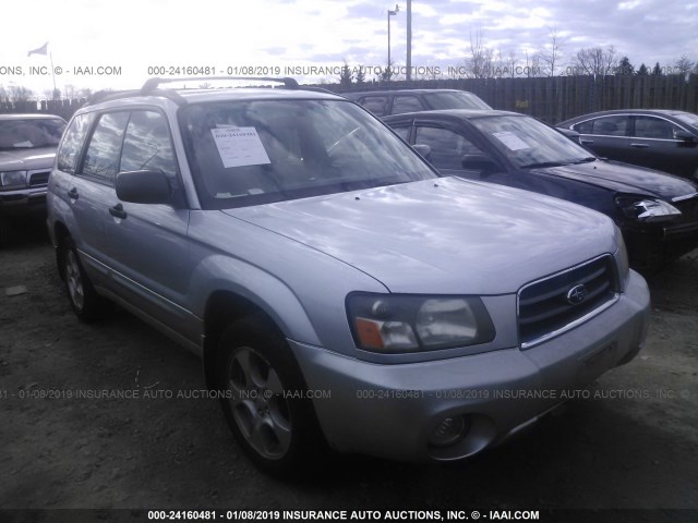 JF1SG65694G723983 - 2004 SUBARU FORESTER 2.5XS SILVER photo 1