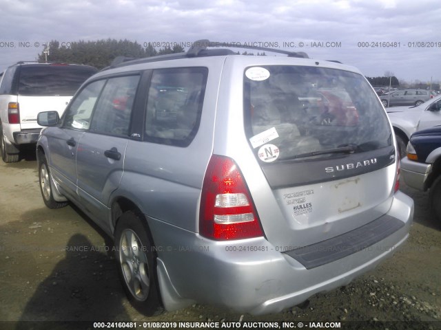 JF1SG65694G723983 - 2004 SUBARU FORESTER 2.5XS SILVER photo 3