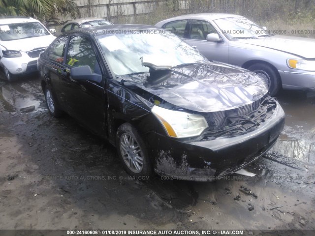 1FAHP33N48W110538 - 2008 FORD FOCUS SE/SEL/SES BLACK photo 1