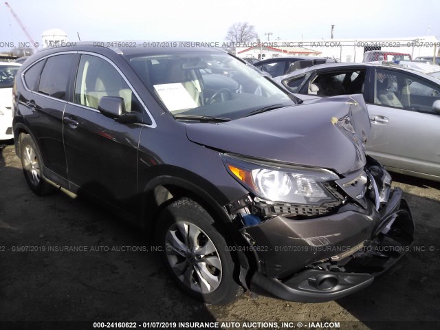 2HKRM4H79EH715065 - 2014 HONDA CR-V EXL Pewter photo 1