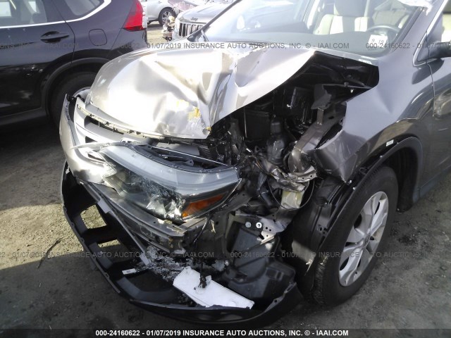 2HKRM4H79EH715065 - 2014 HONDA CR-V EXL Pewter photo 6