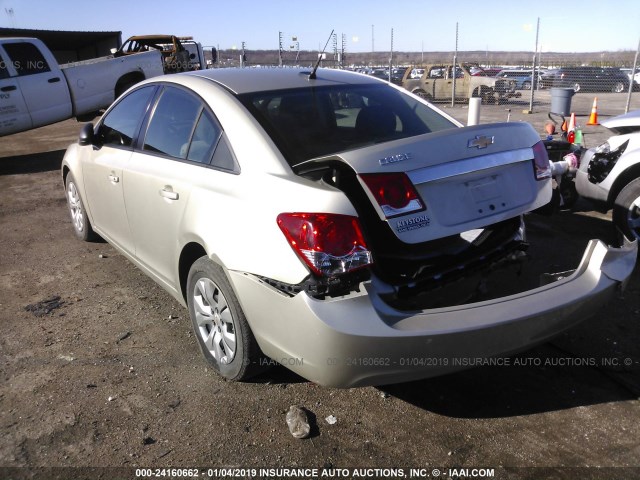 1G1PA5SH9E7477044 - 2014 CHEVROLET CRUZE LS TAN photo 3