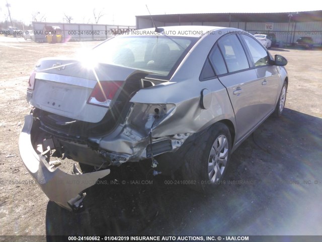 1G1PA5SH9E7477044 - 2014 CHEVROLET CRUZE LS TAN photo 4