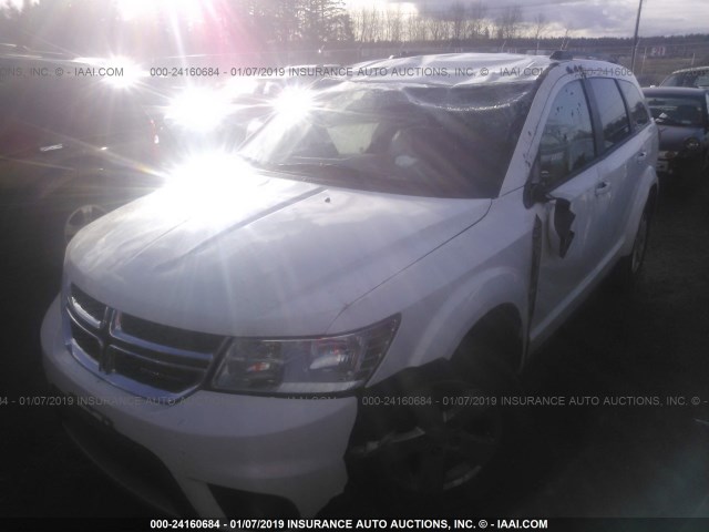 3D4PG1FG4BT541209 - 2011 DODGE JOURNEY MAINSTREET WHITE photo 2